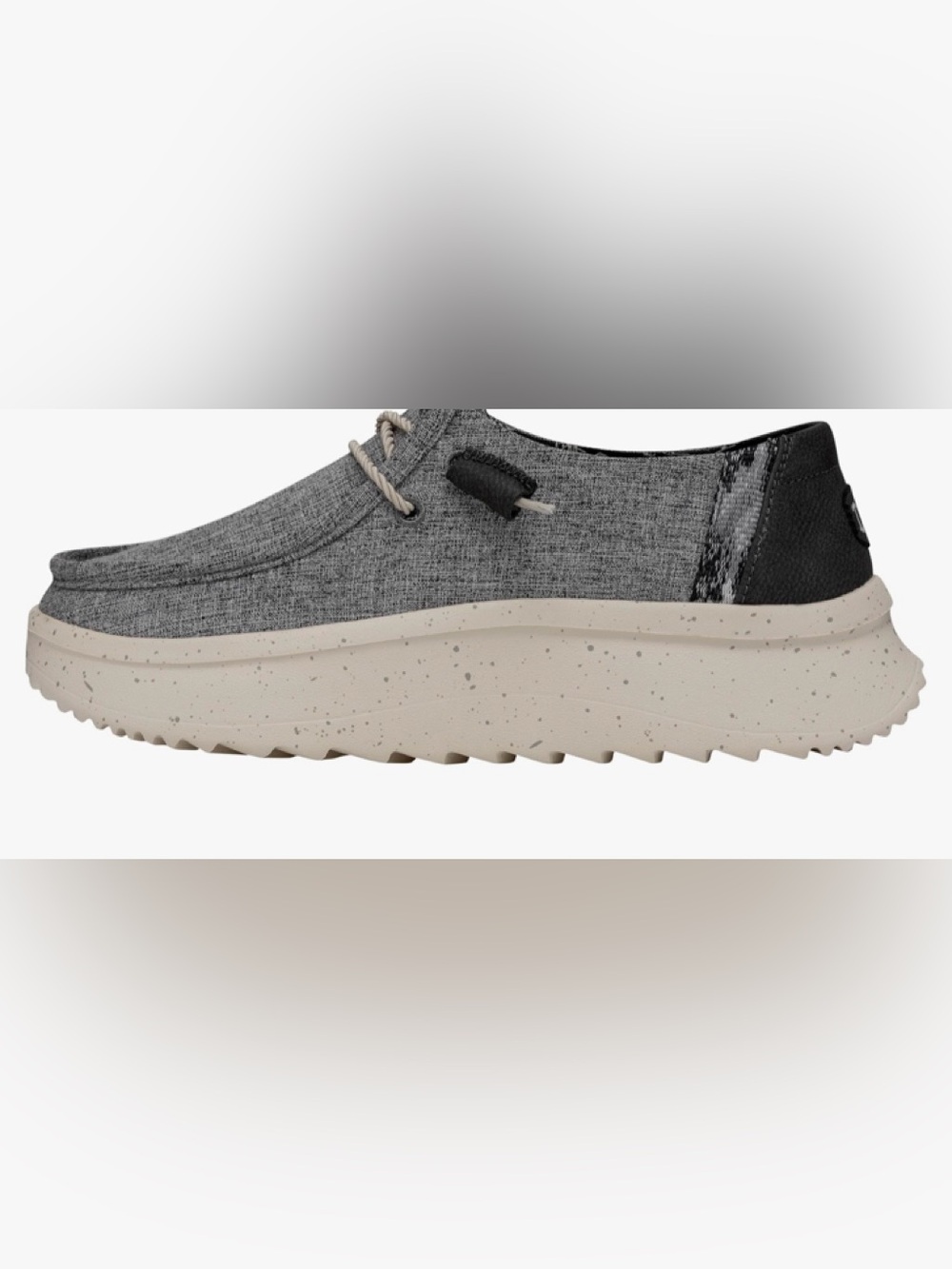 Hey Dude Womans Wendy Peak Chambray charcoal Size 7